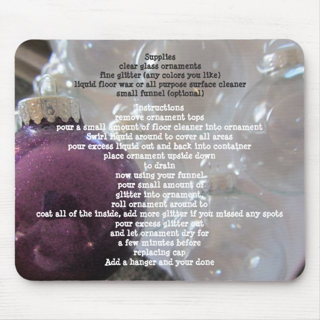 Glitter Tree Decorations Mouse Pad (Front)