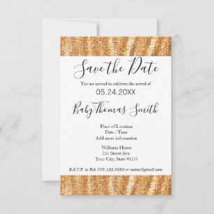 Glitter Trim Invitation