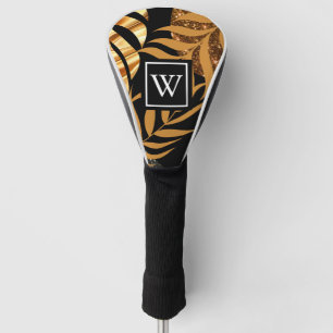 Glitter Tropical Floral Golf Head Cover