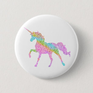 Glitter Unicorn Badge
