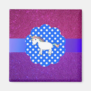 Glitter unicorn magnet