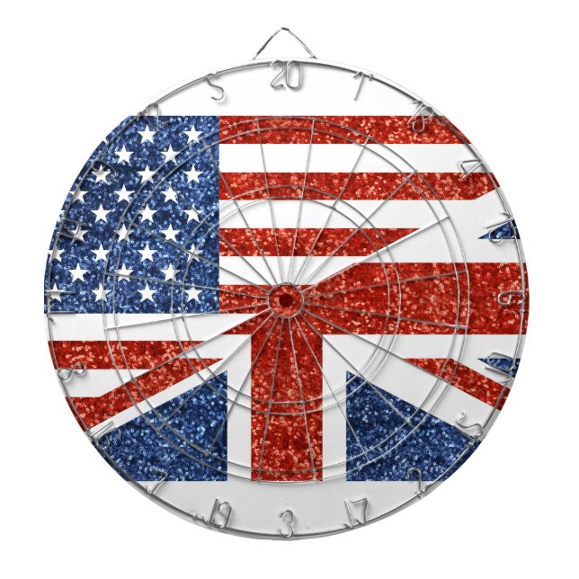 glitter usa uk dartboard (Front)