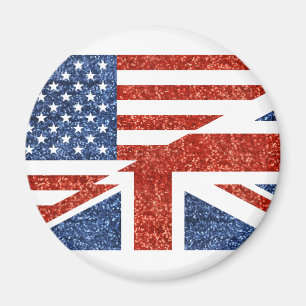 glitter usa uk magnet