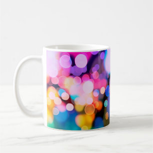 Glitter vintage lights background coffee mug