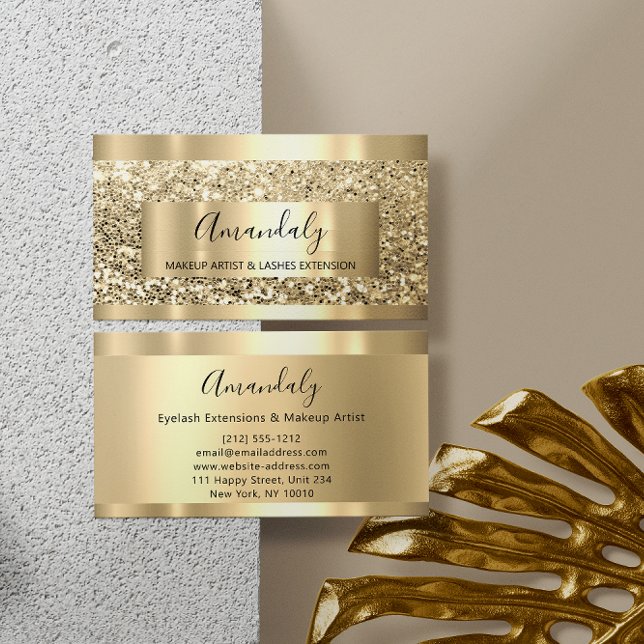 Glitter VIP Gold Frame Event Planner Luminous Business Card (Glitter VIP Gold Frame Event Planner Luminous Business Card)