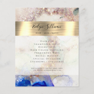 Glitter Watercolor and Gold Foil Flyer