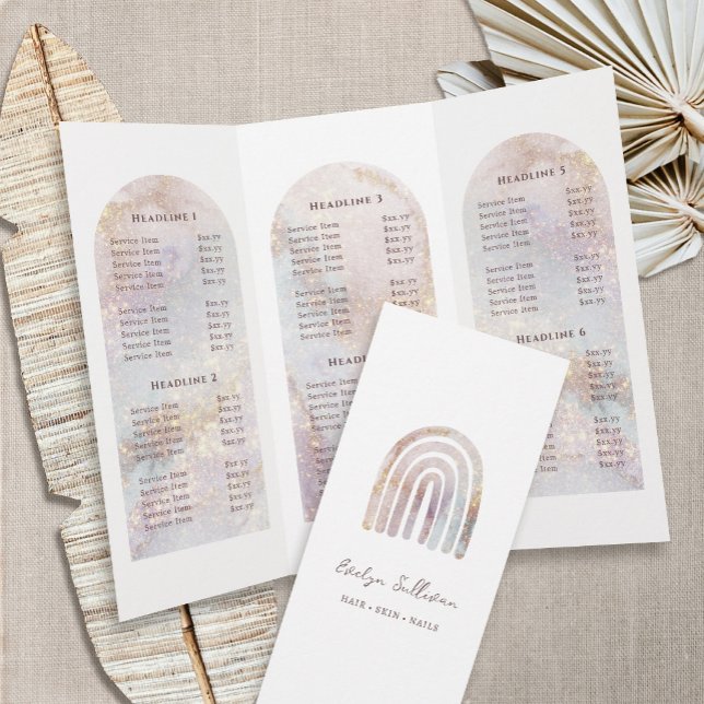 Glitter watercolor rainbow brochure (Creator Uploaded)