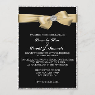 Glitter Wedding Invitation