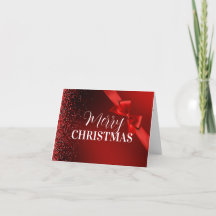 Glitter Wonderland Folded Holiday Card