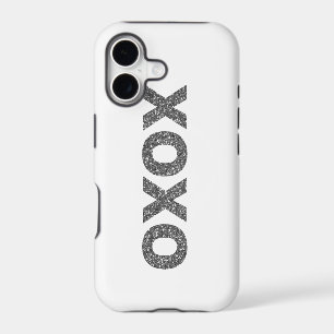 Glitter XOXO Silver