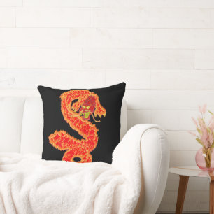 Glitter Year of the Dragon Asian New Year Cushion