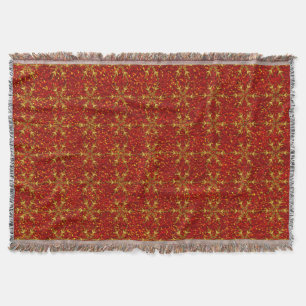 Glittered Christmas Throw Blanket