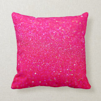 Glittered Hot Pink Cushion