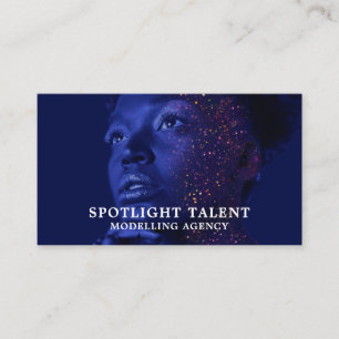 Glittered Model, Modeling Agency, Model Agent Business Card
