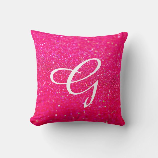 Glittered Pillow Pink (Front)