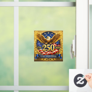 Glittered Semiquincentennial Eagle Emblem 
