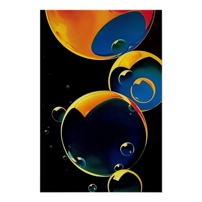 Glittering Bubbles Poster (Front)