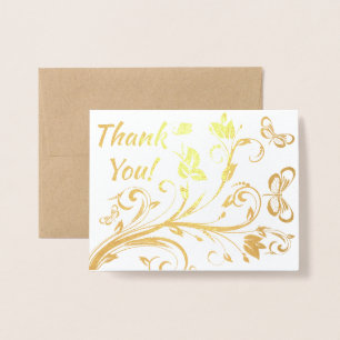 Glittering Butterflies Foil Card