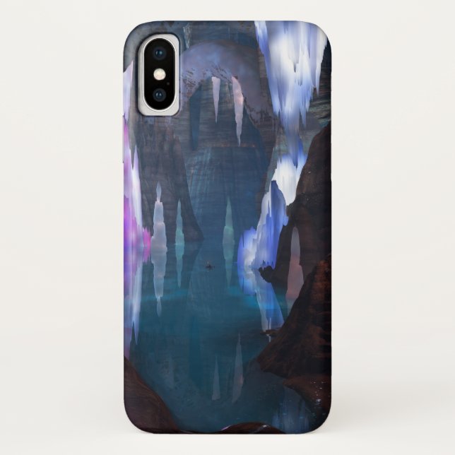 Glittering Caves by Night iPhone Case-Mate Case (Back)