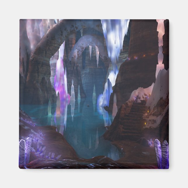 Glittering Caves by Night Magnet (Front)