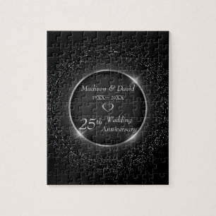 Glittering Circles Anniversary  Jigsaw Puzzle