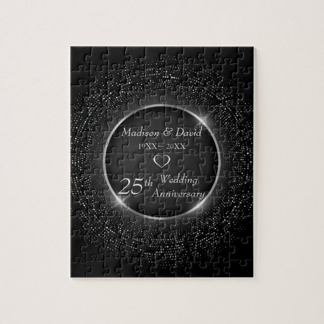 Glittering Circles Anniversary  Jigsaw Puzzle (Vertical)