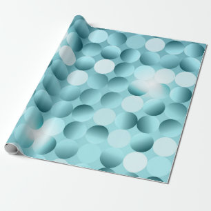 Glittering confetti green celebration backgroundab wrapping paper