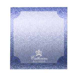 Glittering Crown Lavender Notepad
