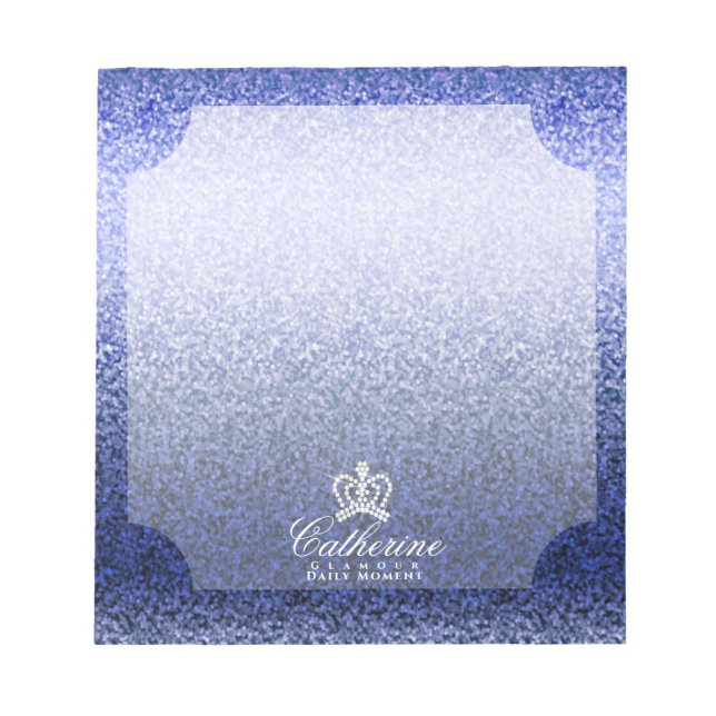 Glittering Crown Lavender Notepad (Front)