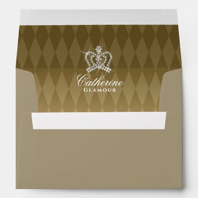 Glittering Crown Luxury Ash Envelope (Back (Bottom))