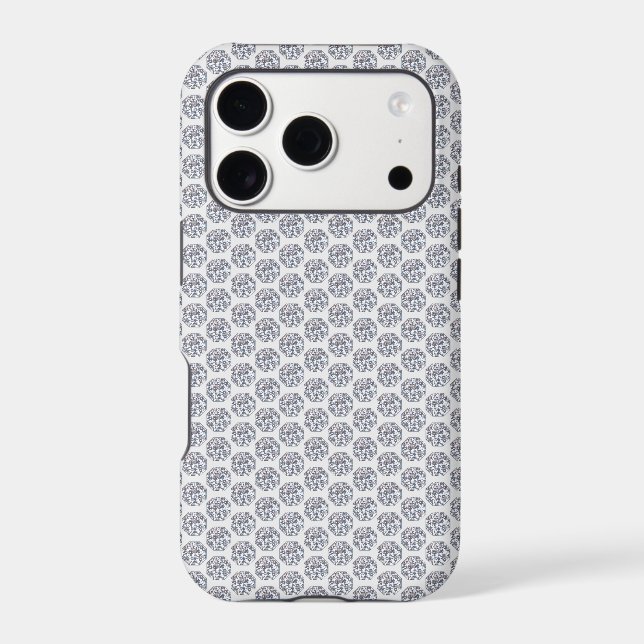 Glittering Diamond pattern on silver (Back)
