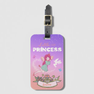 👸Glittering Fairy Princess Custom Name Luggage Tag
