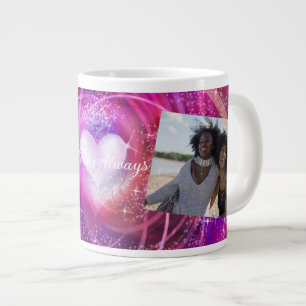 Glittering Friendships Photo Mug Magenta