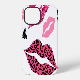 Glittering Lips: Leopard Fashion Pattern iPhone 12 Case