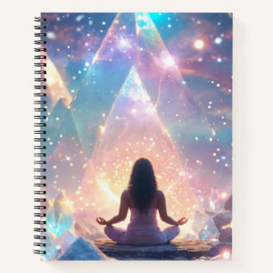 Glittering Pastel Meditations Universe Connection Notebook