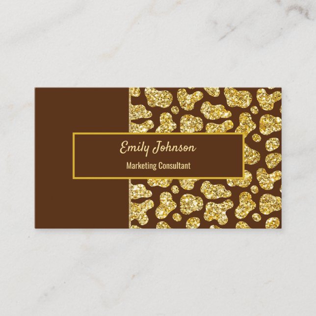Glittering Style Business Card (Front)