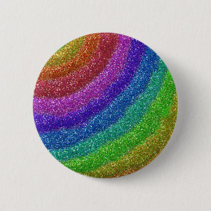 Glitters Rainbow 6 Cm Round Badge