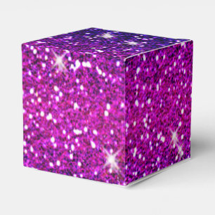 Glitters Sparkles Purple Pink Texture Favour Box