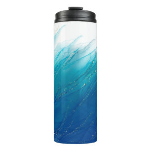 Glittery Alcohol Ink Tumbler Design