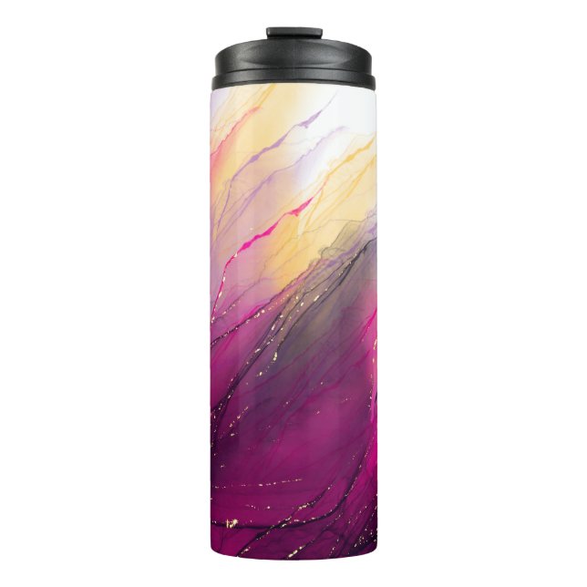 Glittery Alcohol Ink Tumbler Design (Front)