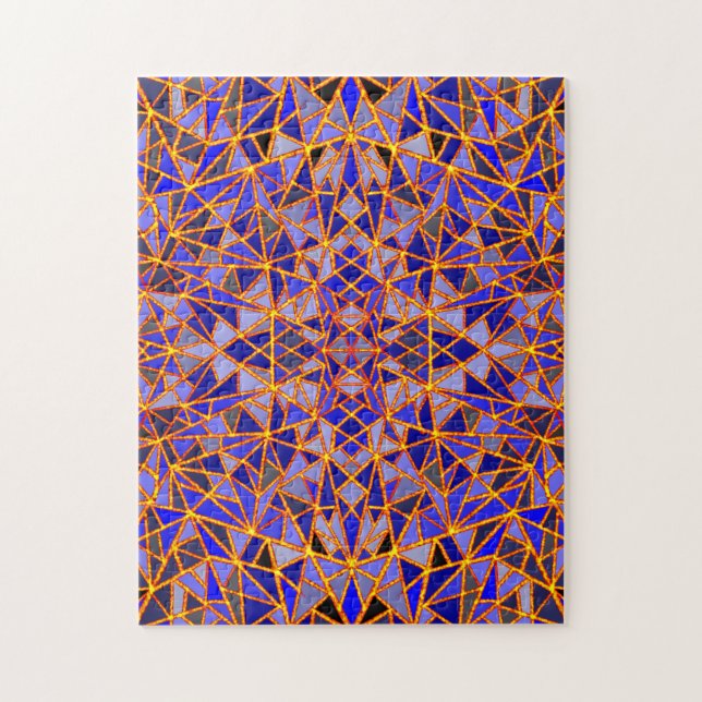 Glittery and Blue Abstract Jigsaw Puzzle (Vertical)