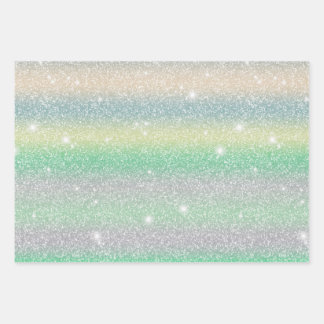 Glittery and Starry cute gift 1 Wrapping Paper Sheet