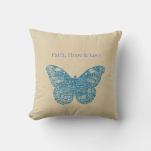 Glittery Butterfly Cushion
