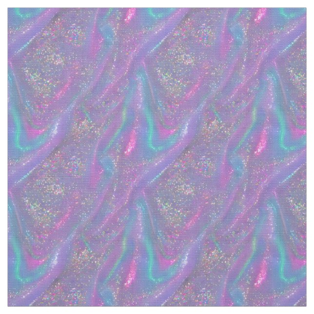 Glittery Crystal Organza Pattern  Fabric (Swatch)