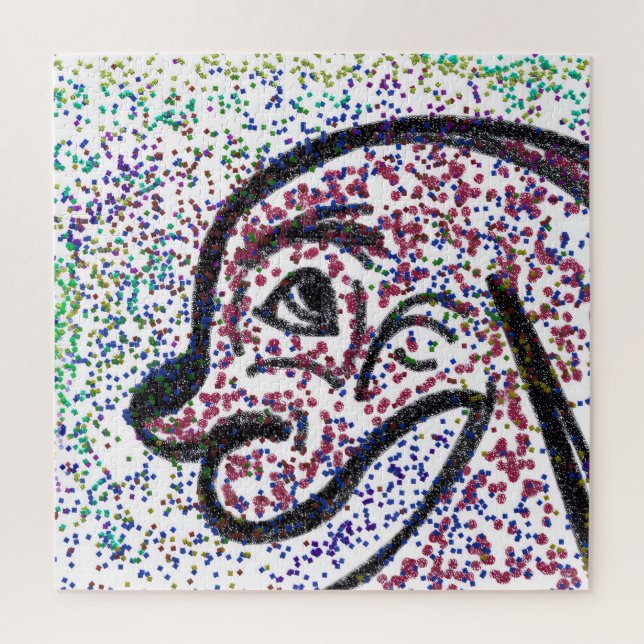 Glittery Dog Jigsaw Puzzle (Vertical)