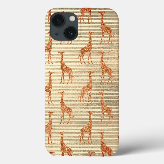 Glittery Giraffe on Gold Foil   Case-Mate iPhone Case (Back)