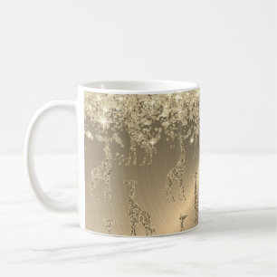 Glittery Giraffes on Glitzy Gold         Coffee Mug