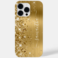 Glittery Gold Glam Modern Girly Signature