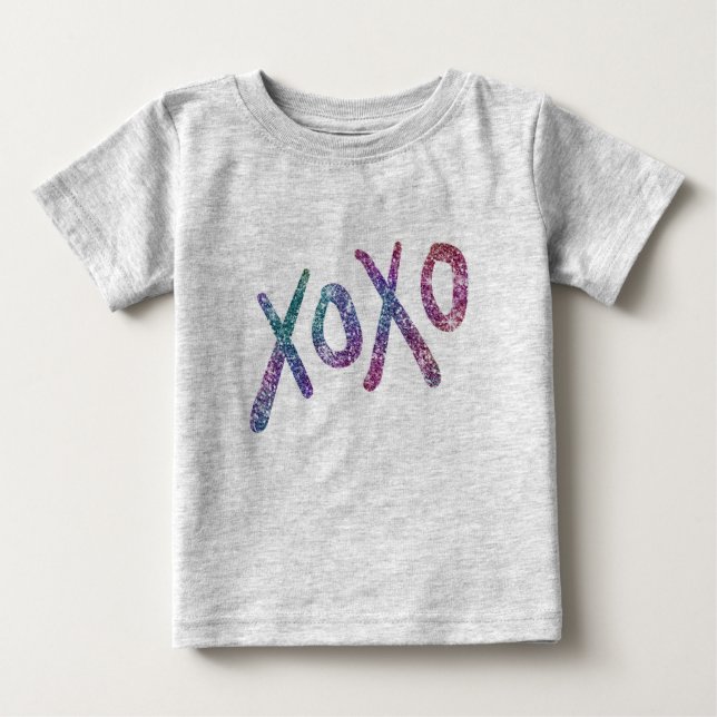 Glittery Hugs and Kisses Kids Top (Front)