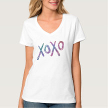 Glittery Hugs and Kisses Ladies Top
